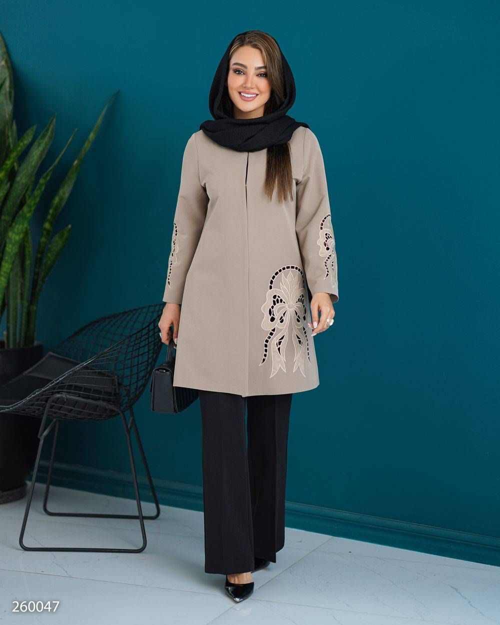 مانتو زنانه مازراتی مدل دلرخ کد 2600