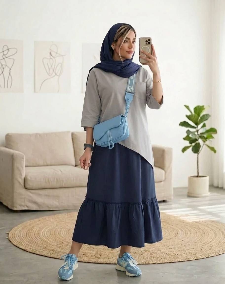 شومیز زنانه الیاف طبیعی کد 3246
