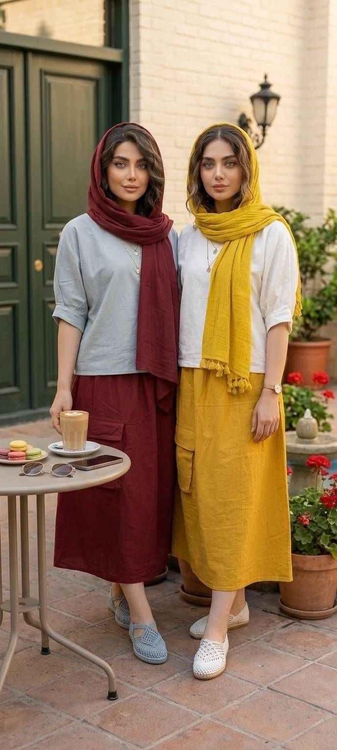 دو تکه زنانه رویه دامن الیاف کد 3257
