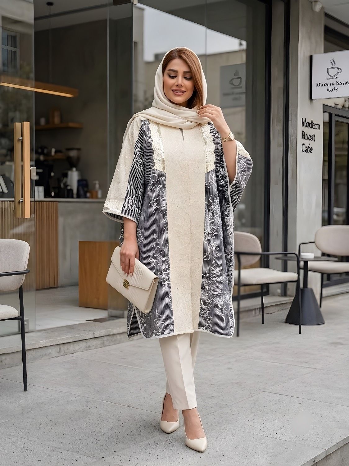 مانتو پانچ زنانه کد 0453