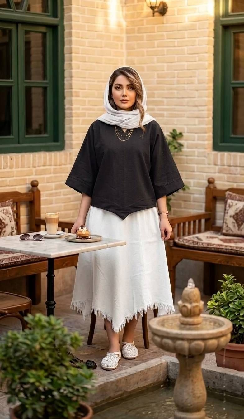 دامن تک زنانه الیاف کد 3259
