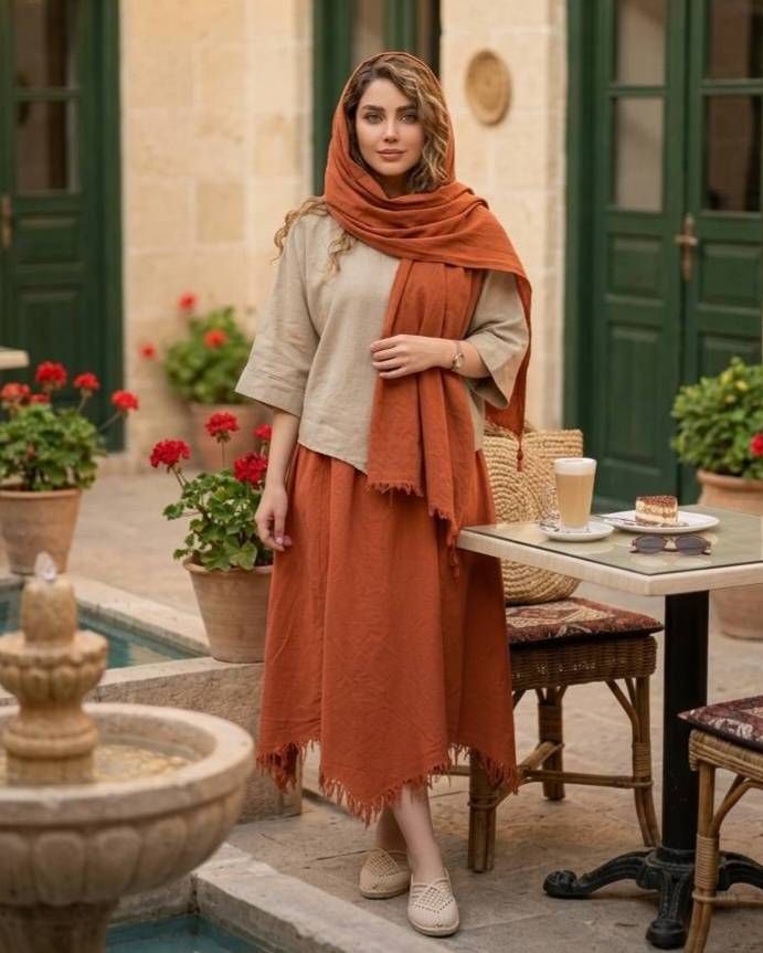 سه تکه زنانه رویه دامن شال کد 3259