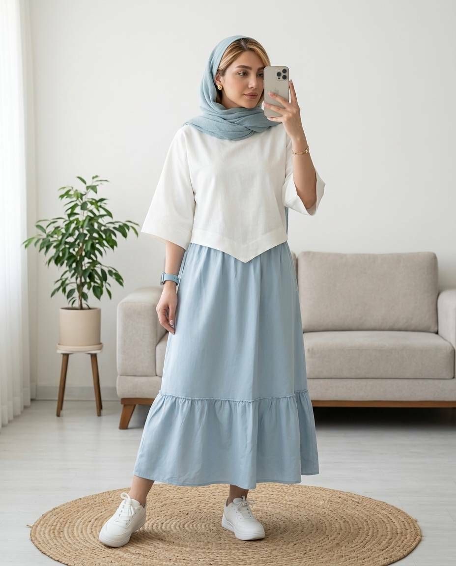 شومیز تک زنانه الیاف کد 3199