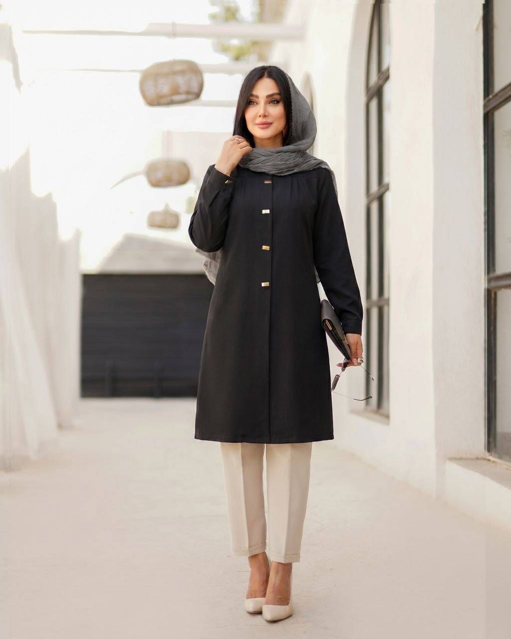 مانتو زنانه شانتون مدل مهتاب کد 3269