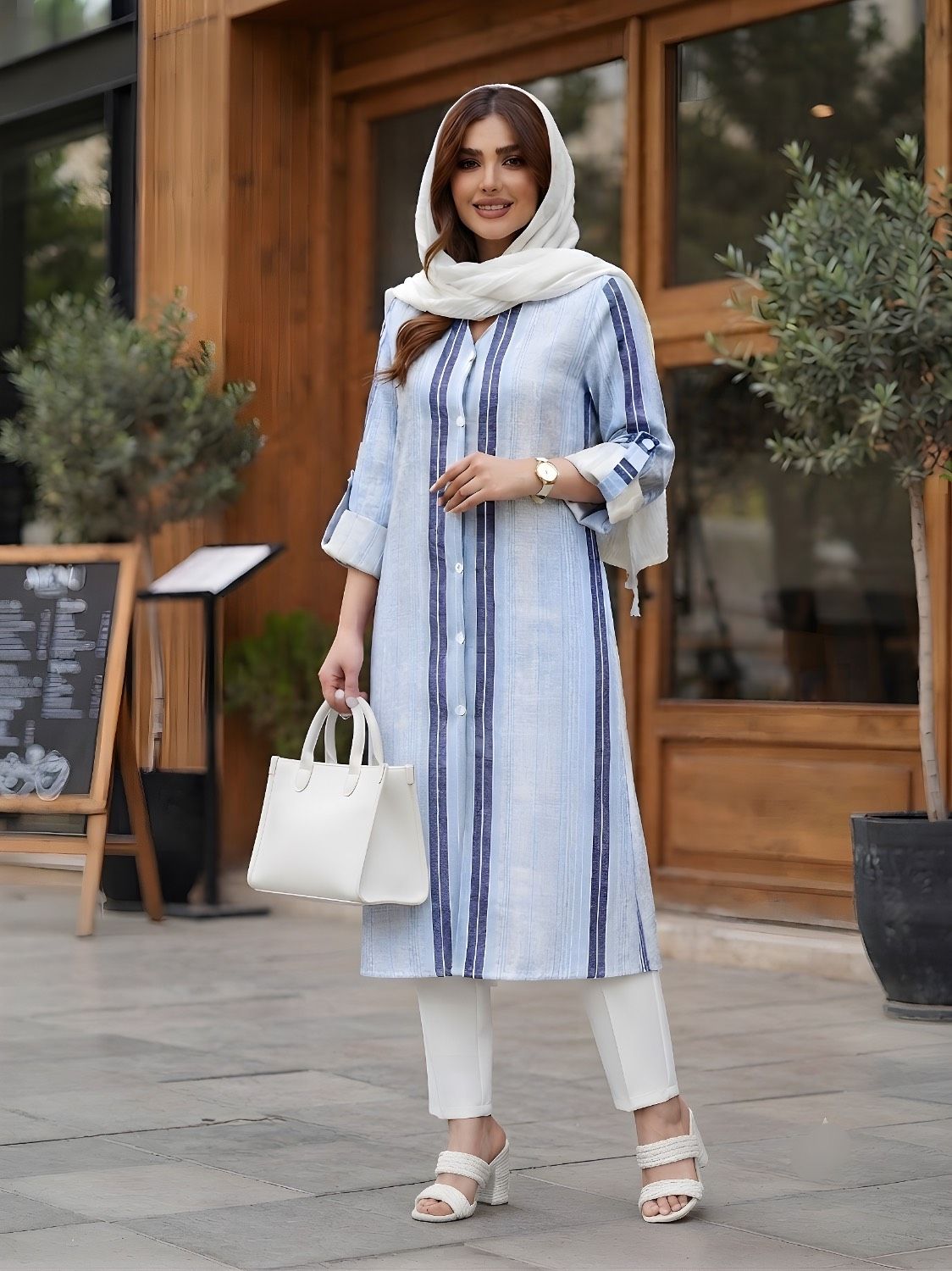 مانتو تابستانی زنانه کد 0472