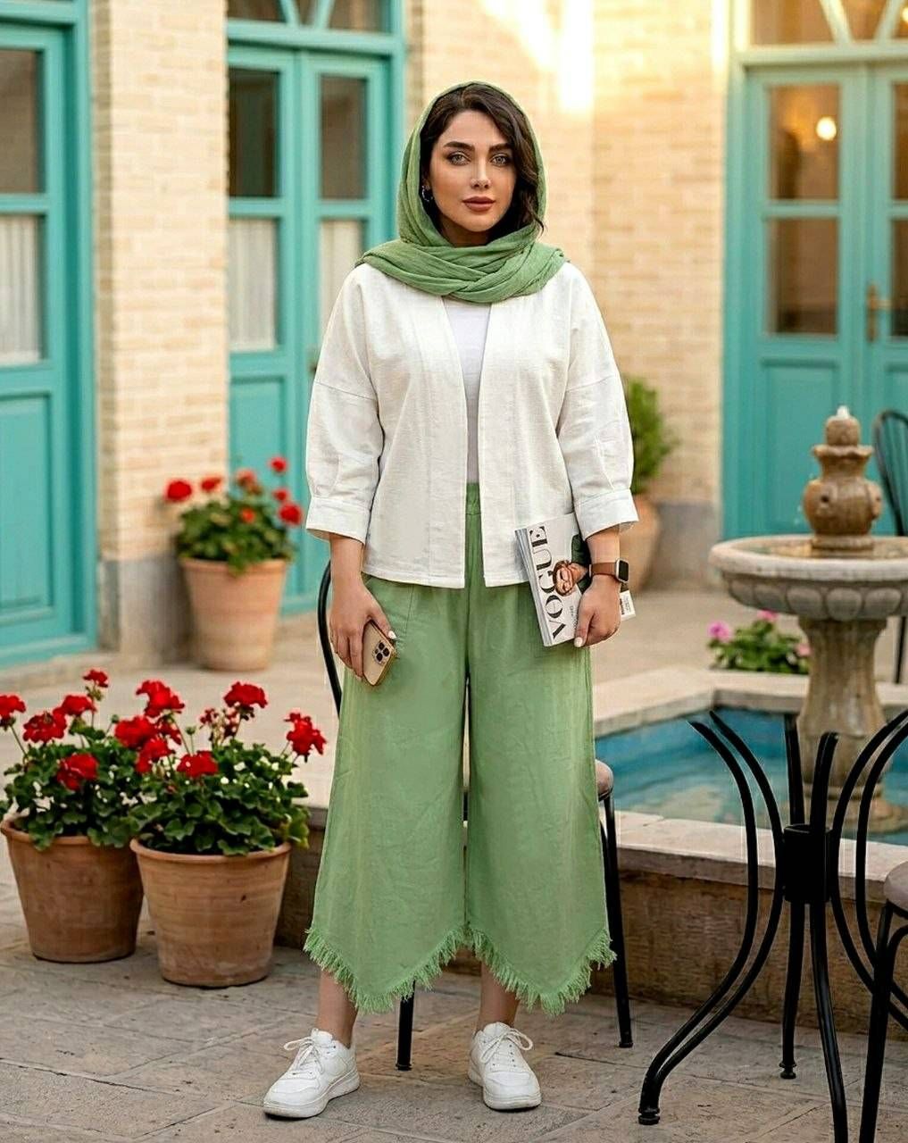 شلوار تک زنانه الیاف طبیعی کد 3287