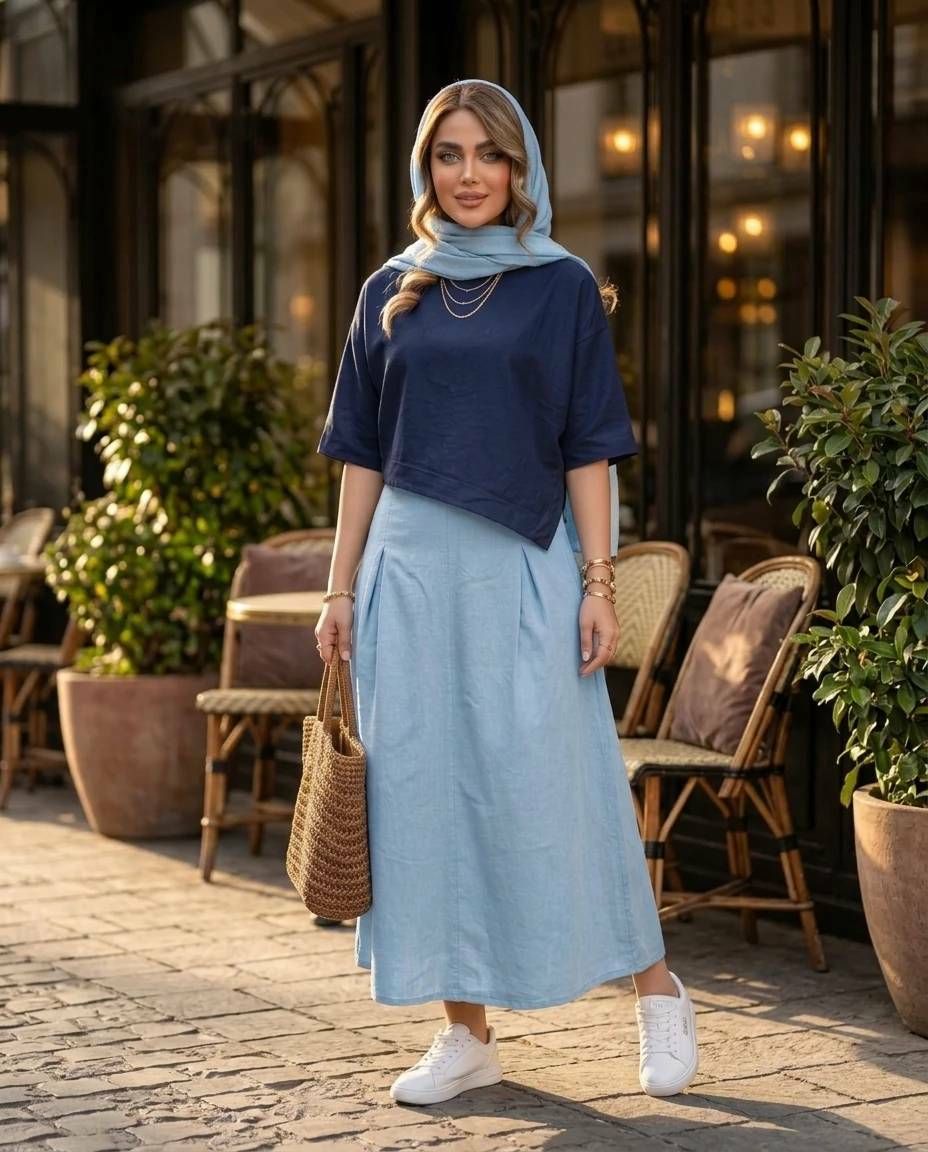 شومیز زنانه الیاف طبیعی کد 3299