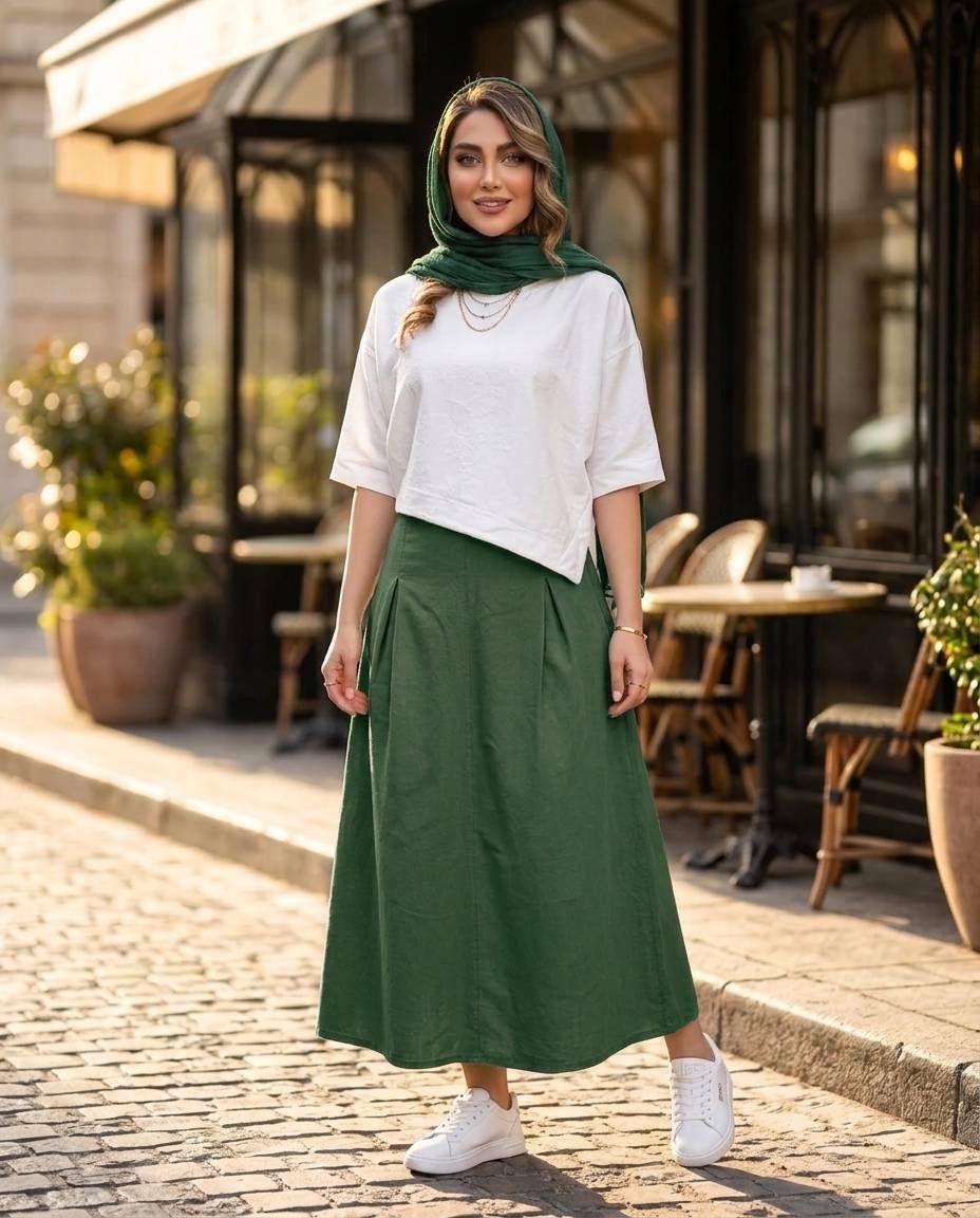 شلوار تک زنانه الیاف طبیعی کد 3299