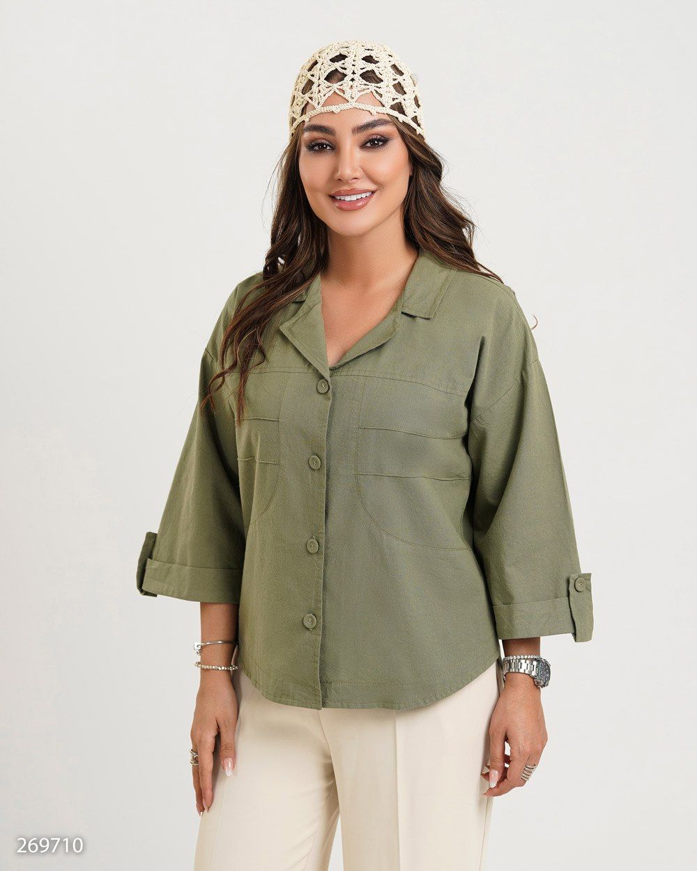شومیز زنانه مدل آزورا کد 2697