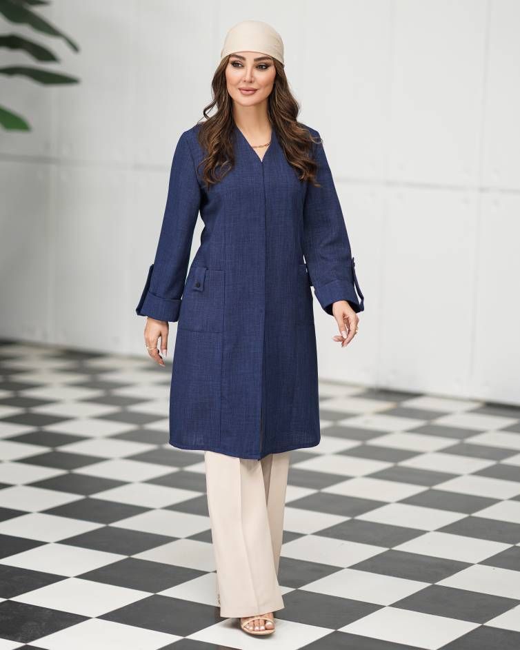 مانتو زنانه یقه هفت مدل مهرو کد 839
