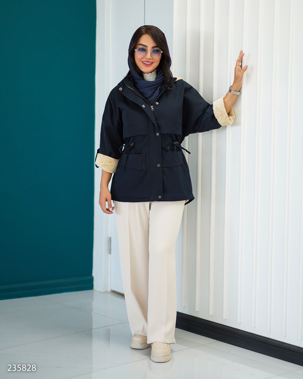کاپشن کتان tc زنانه مدل الهام کد 2358