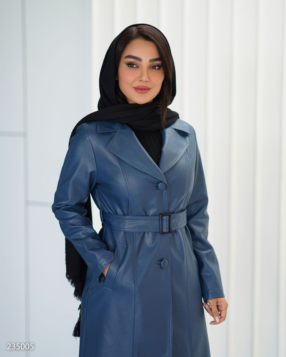 پالتو چرم زنانه مدل هرمینا کد 2350