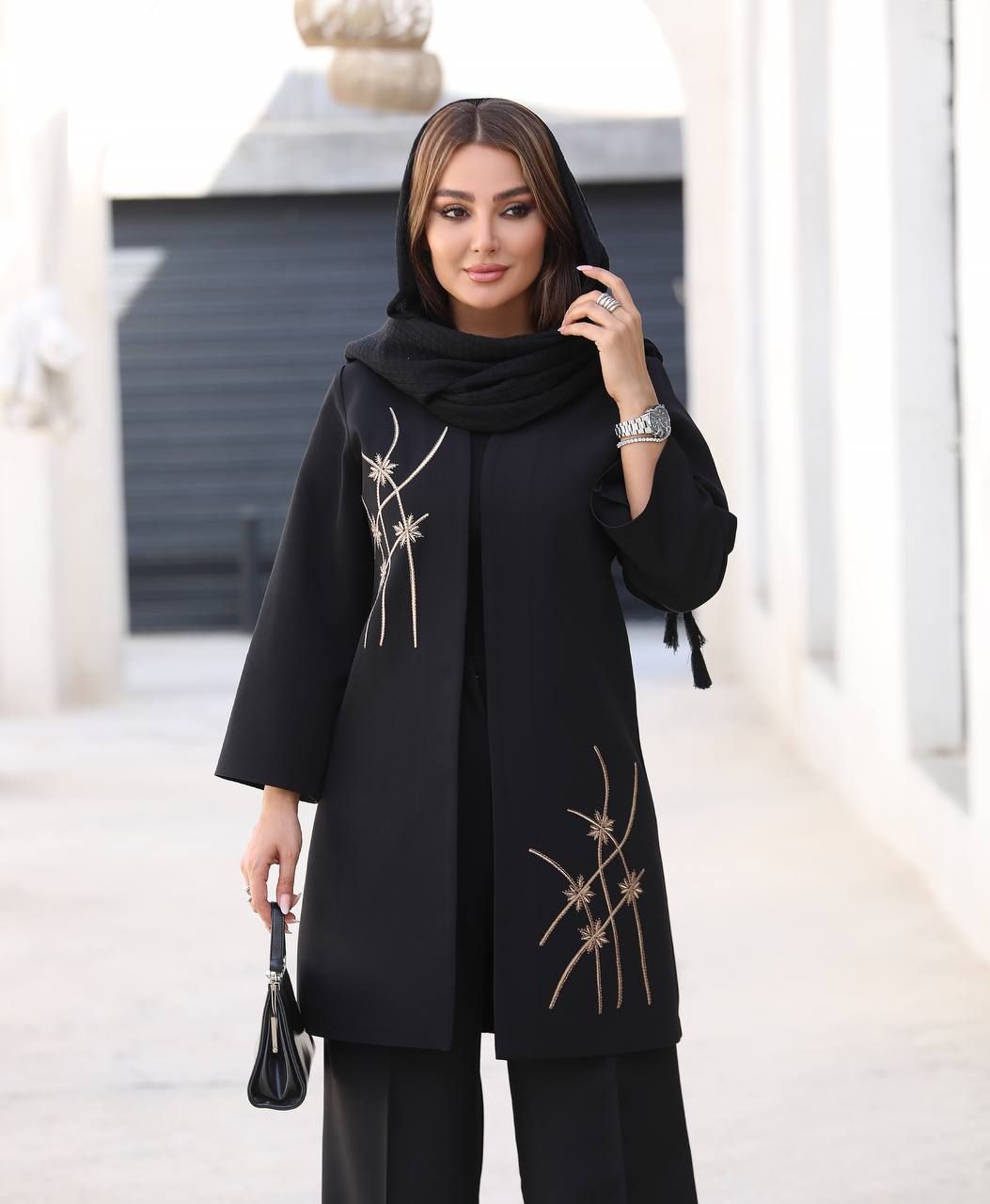 مانتو زنانه گلدوزی آیلین کد 3324