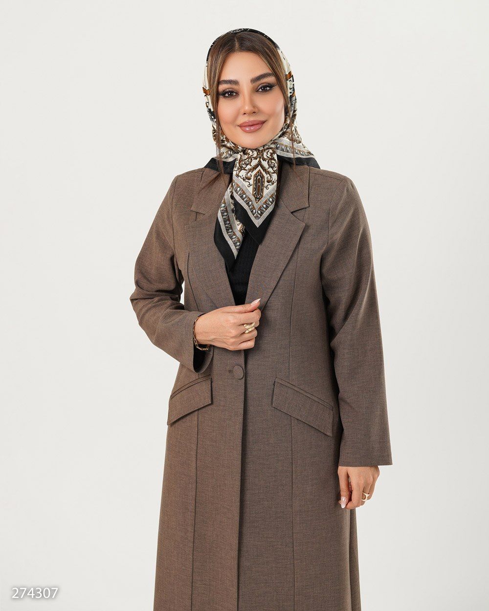 مانتو زنانه مدل درتا کد 2743